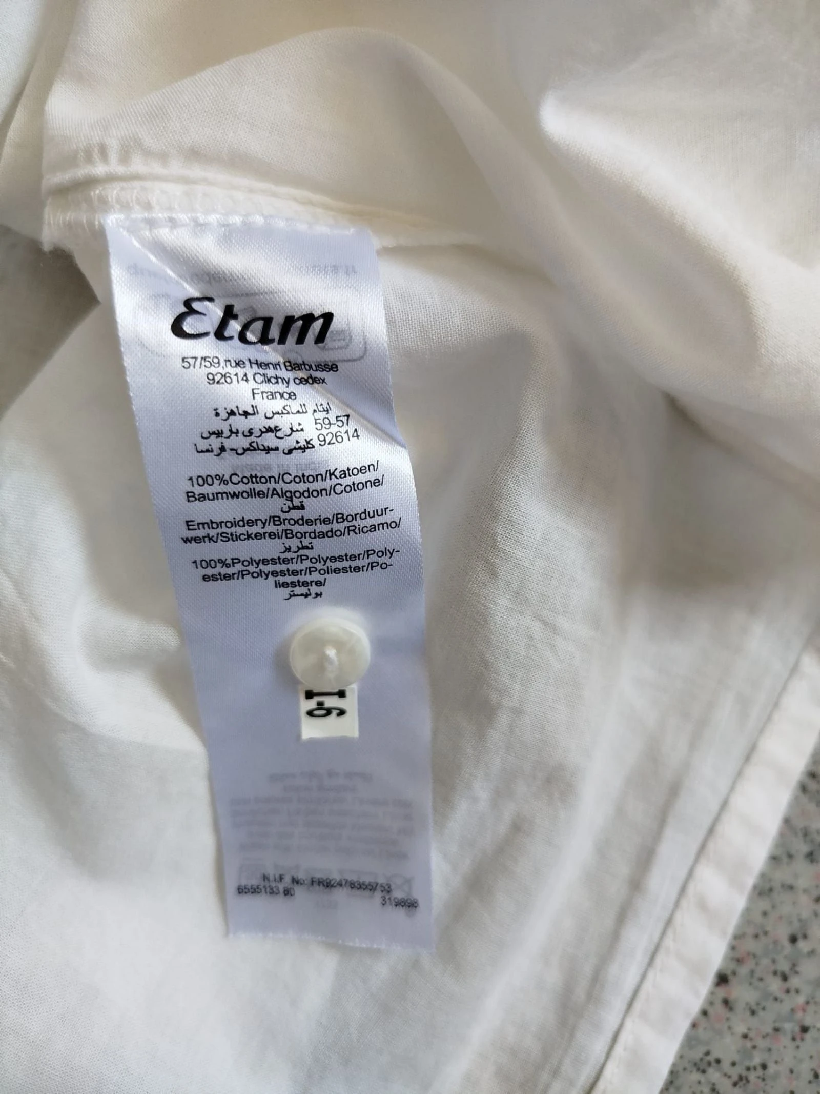 Etam embroidered shirt M – photo 9